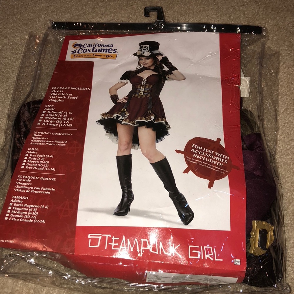 Brand new steampunk girl costume